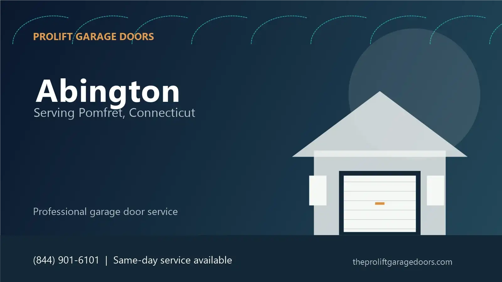 Abington garage door repair in Pomfret by ProLift Garage Doors