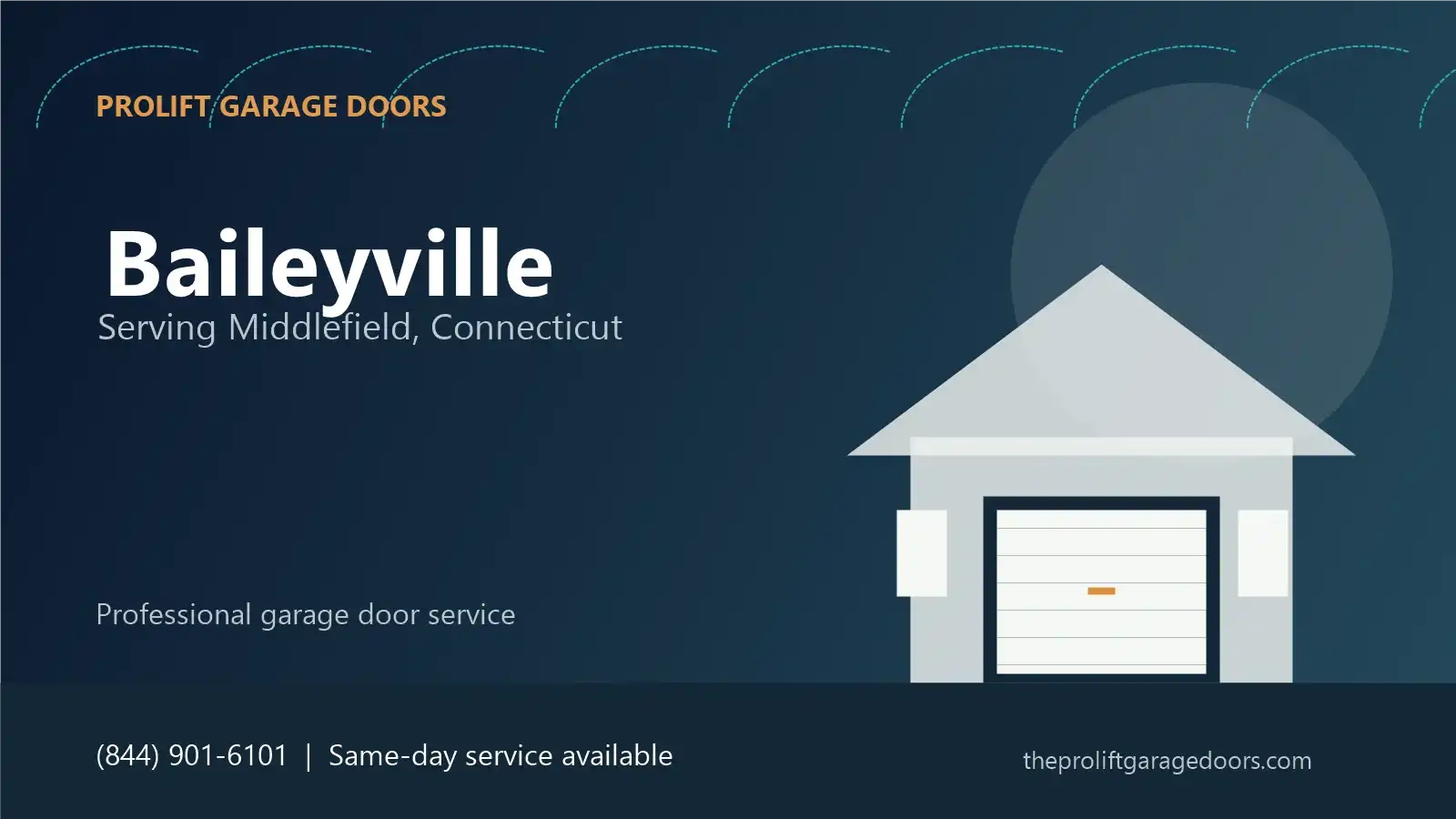 Baileyville garage door repair in Middlefield by ProLift Garage Doors