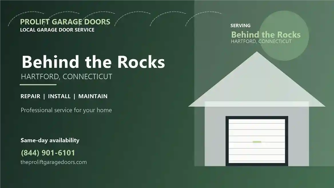 Behind The Rocks garage door repair in Hartford by ProLift Garage Doors
