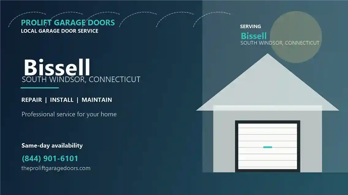 Bissell garage door repair in South Windsor by ProLift Garage Doors