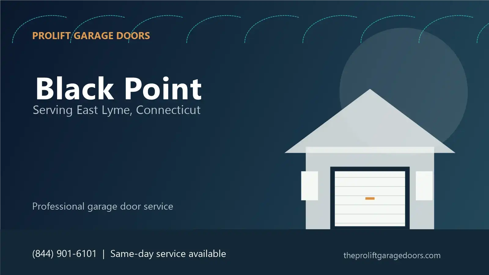 Black Point garage door repair in East Lyme by ProLift Garage Doors