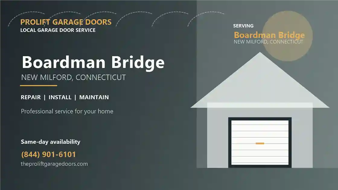 Boardman Bridge garage door repair in New Milford by ProLift Garage Doors