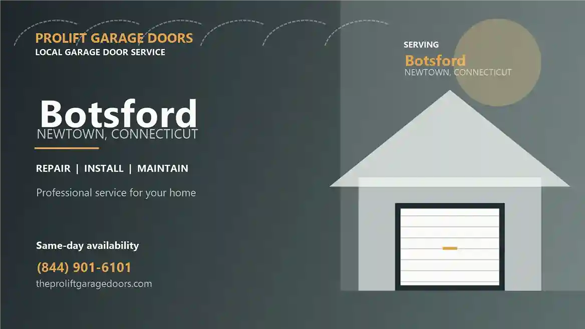 Botsford garage door repair in Newtown by ProLift Garage Doors