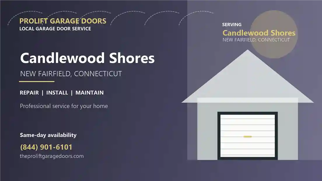 Candlewood Shores garage door repair in New Fairfield by ProLift Garage Doors