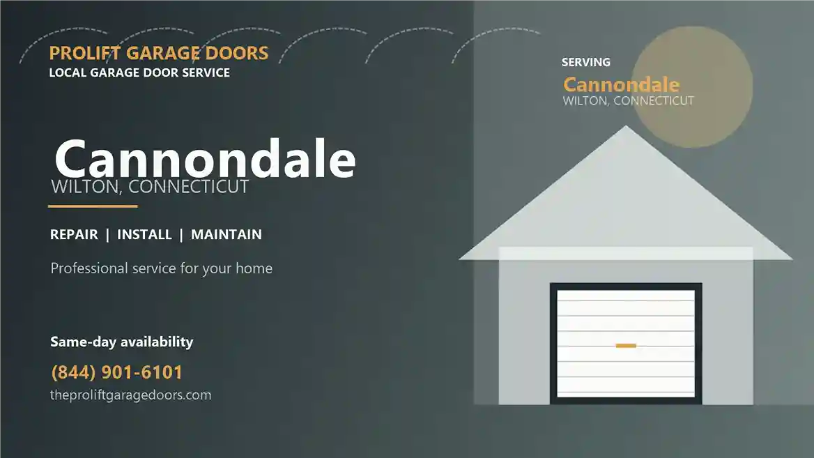 Cannondale garage door repair in Wilton by ProLift Garage Doors
