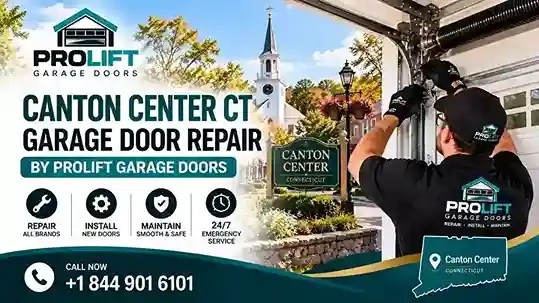 Canton Center CT garage door repair by ProLift Garage Doors