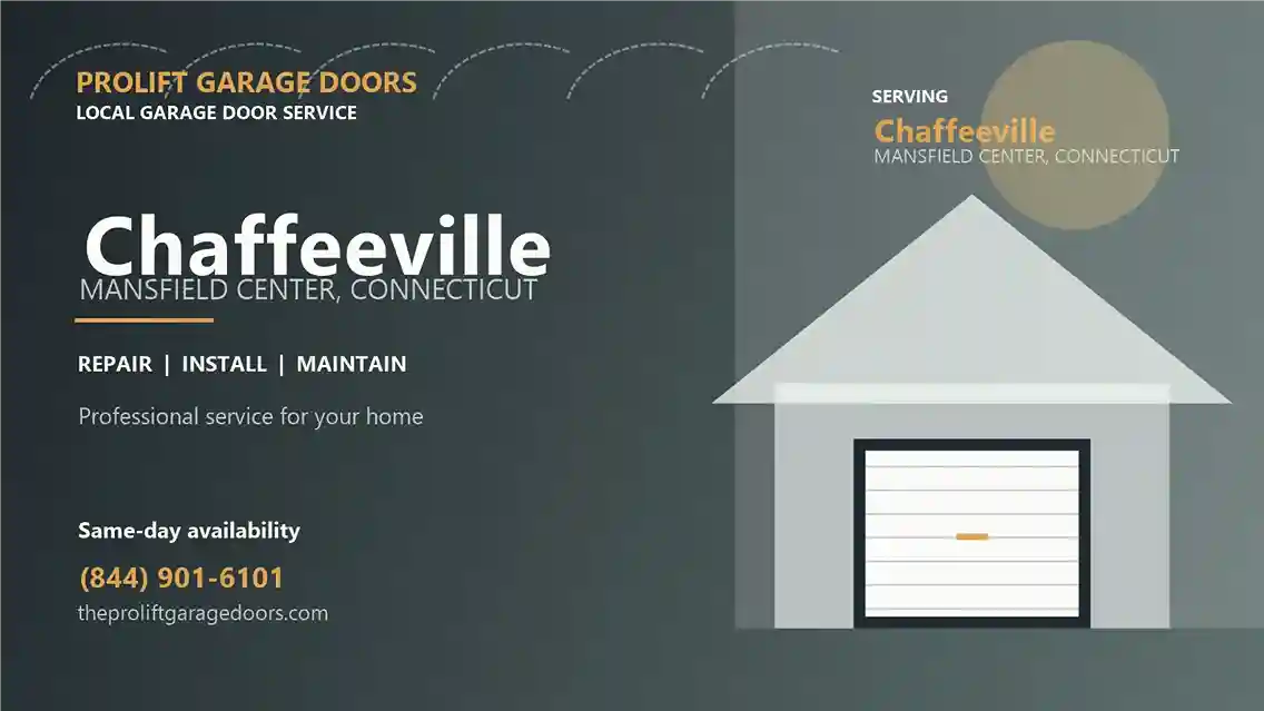 Chaffeeville garage door repair in Mansfield Center by ProLift Garage Doors