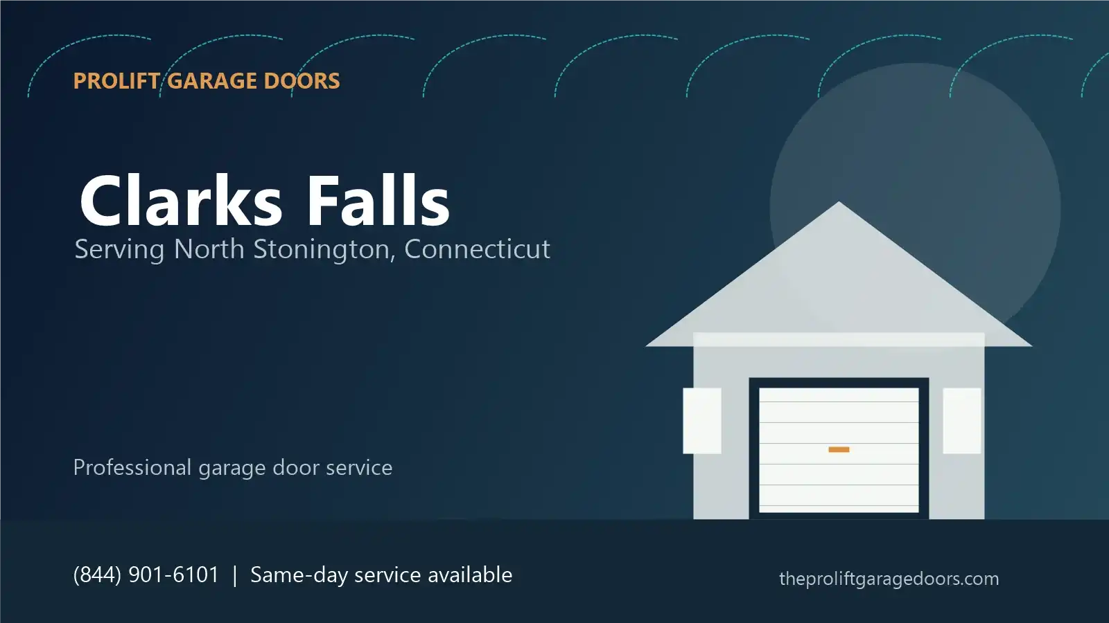 Clarks Falls garage door repair in North Stonington by ProLift Garage Doors
