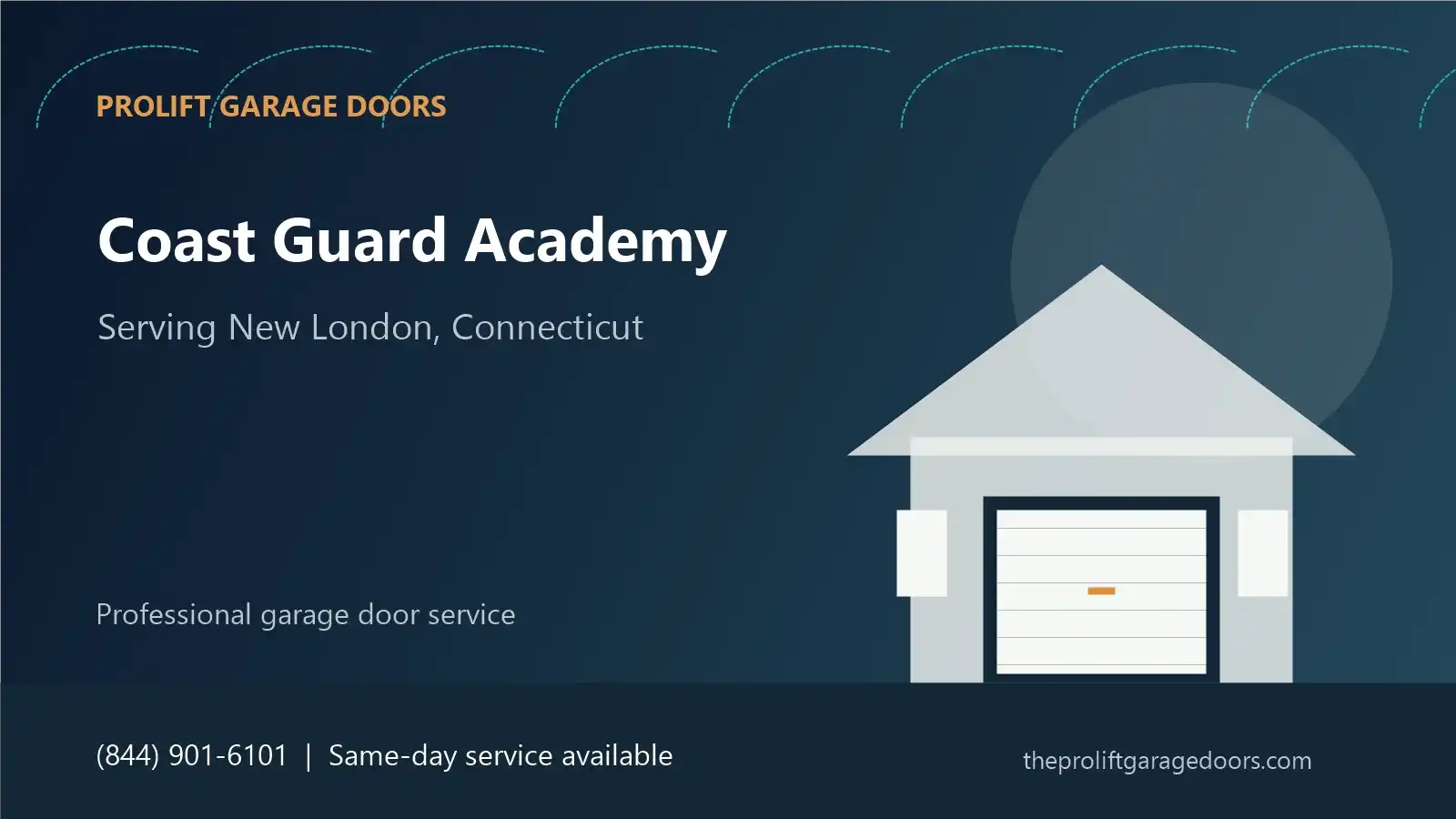 Coast Guard Academy garage door repair in New London by ProLift Garage Doors