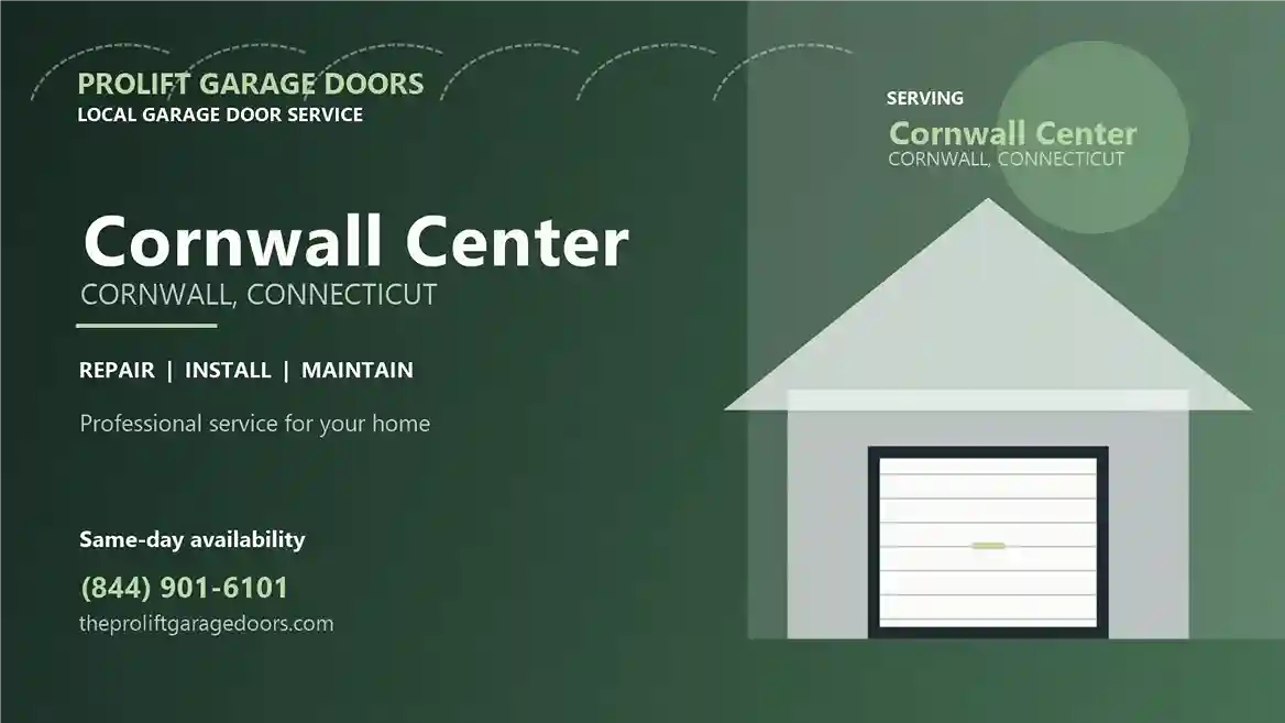 Cornwall Center garage door repair in Cornwall by ProLift Garage Doors