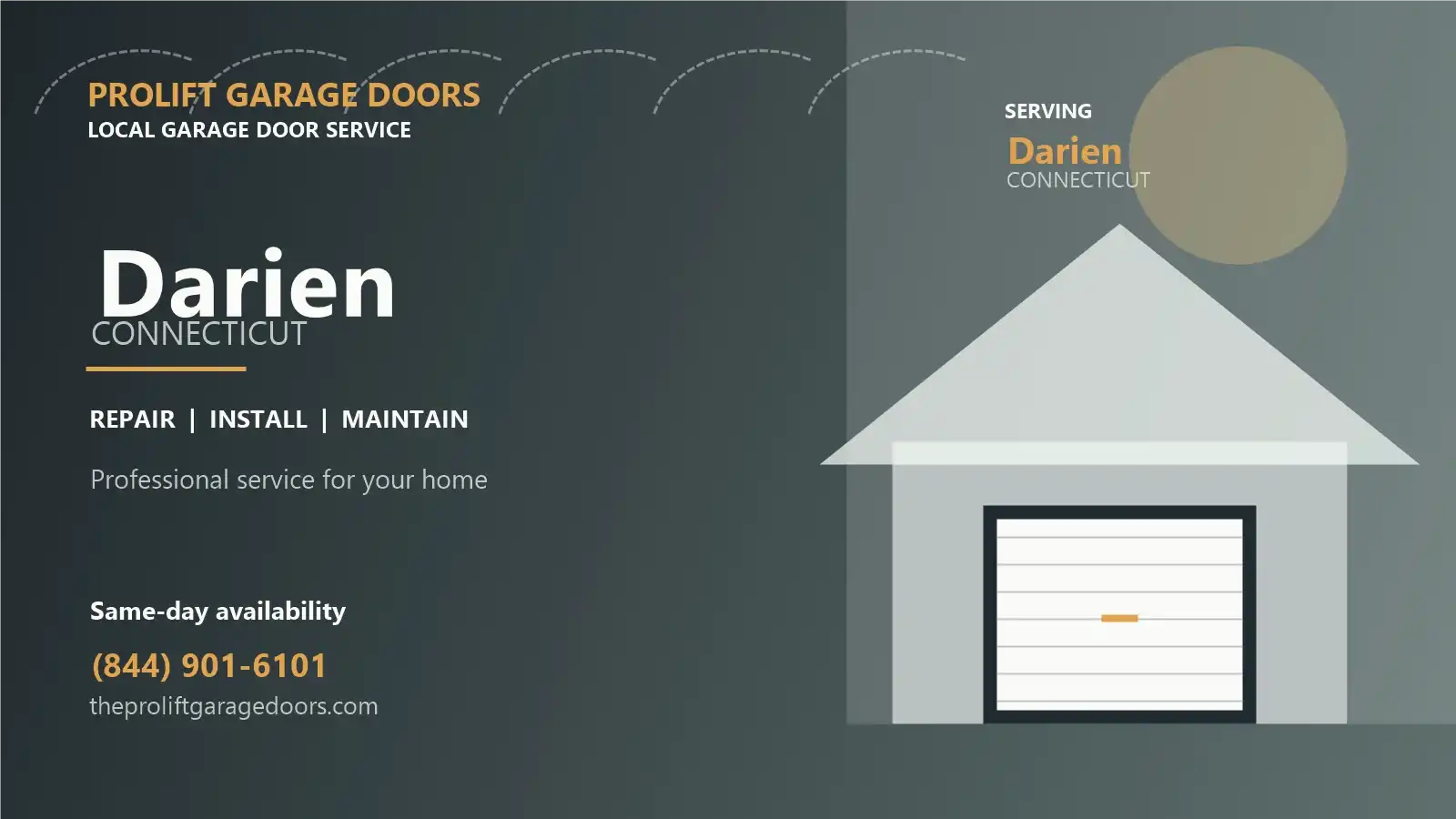 Darien garage door repair by ProLift Garage Doors