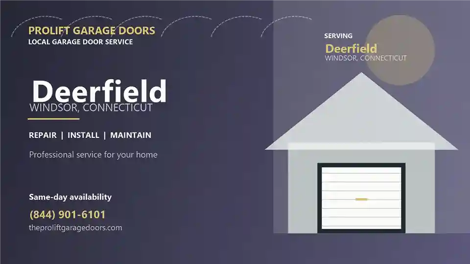 Deerfield garage door repair in Windsor by ProLift Garage Doors