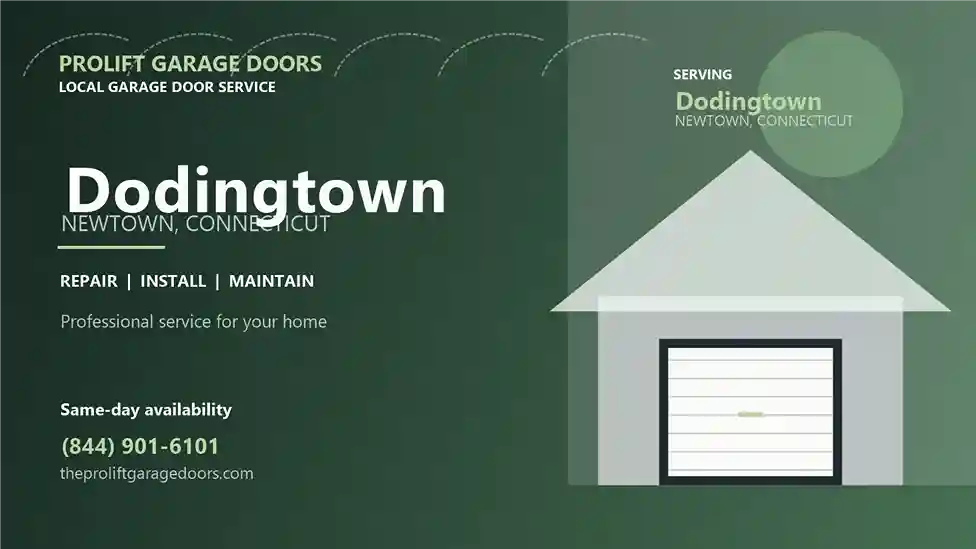 Dodingtown garage door repair in Newtown by ProLift Garage Doors