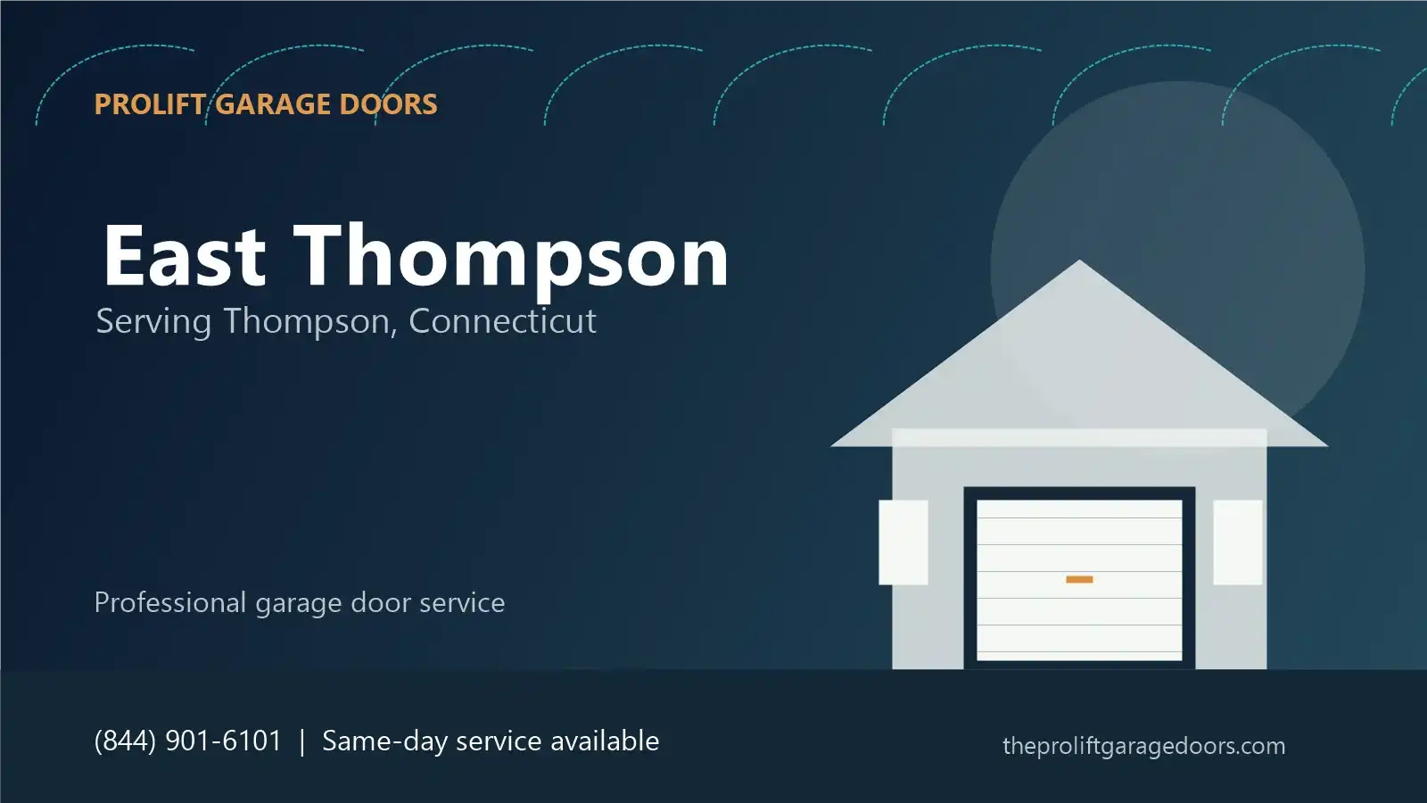 East Thompson garage door repair in Thompson by ProLift Garage Doors