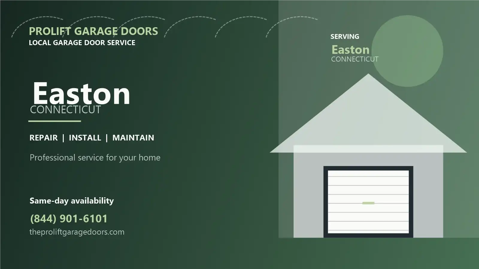 Easton garage door repair by ProLift Garage Doors