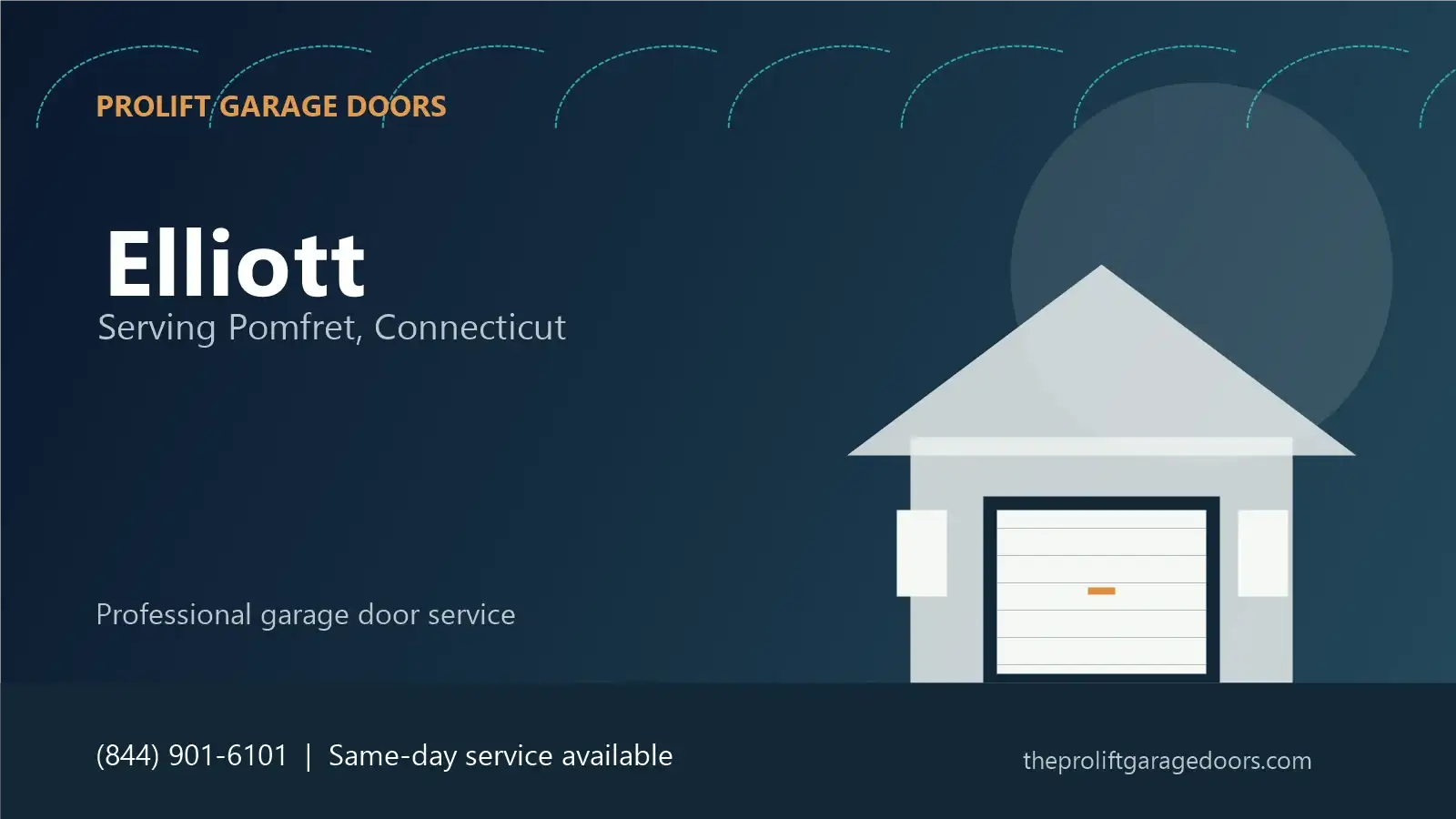 Elliott garage door repair in Pomfret by ProLift Garage Doors