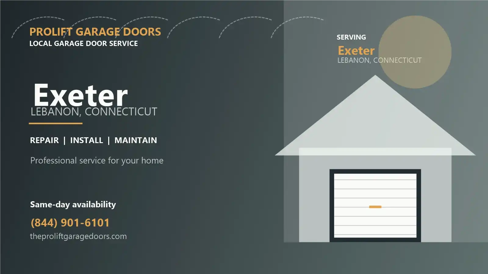 Exeter garage door repair in Lebanon by ProLift Garage Doors