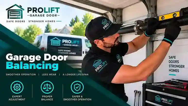 Garage door balancing service