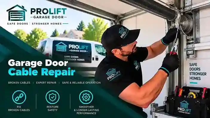 Garage door cable repair