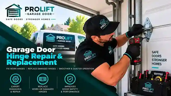 Garage door hinge repair