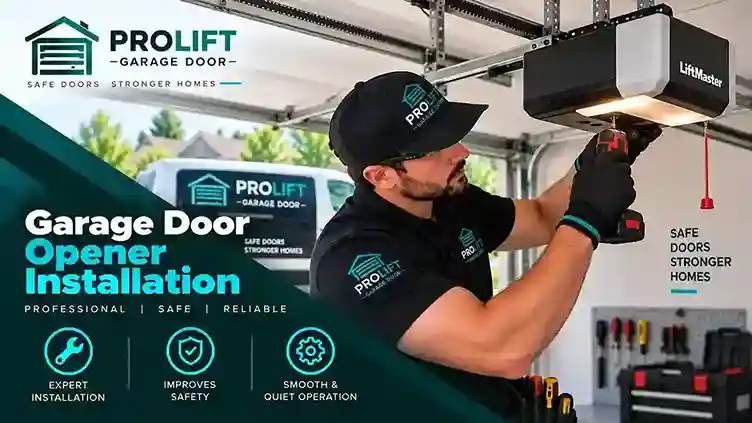 Garage door opener installation
