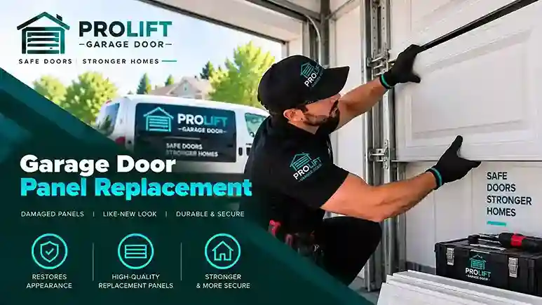 Garage door panel replacement