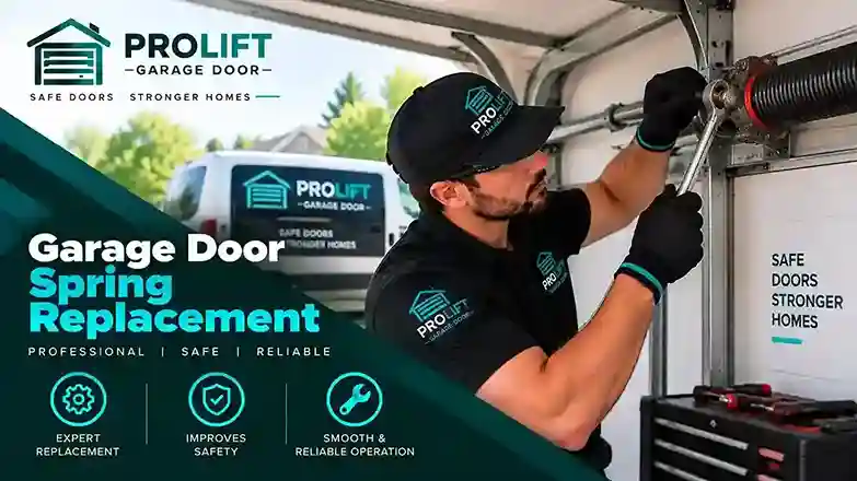 Garage door spring replacement