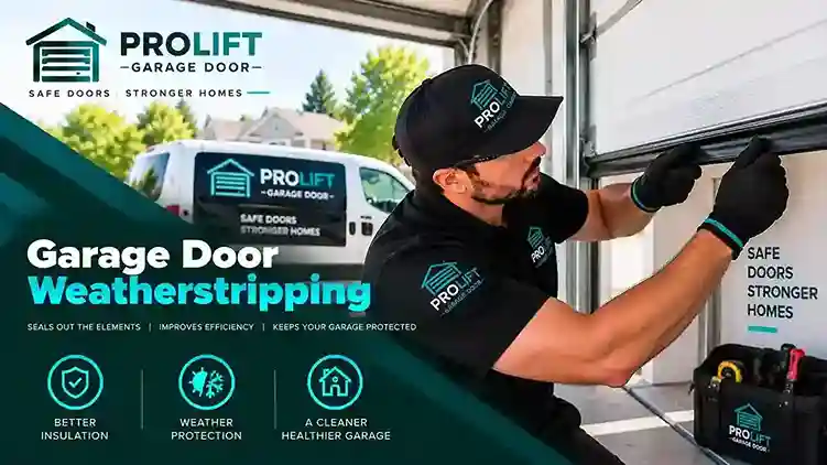 Garage door weatherstripping replacement
