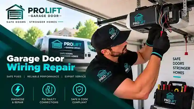 Garage door wiring repair