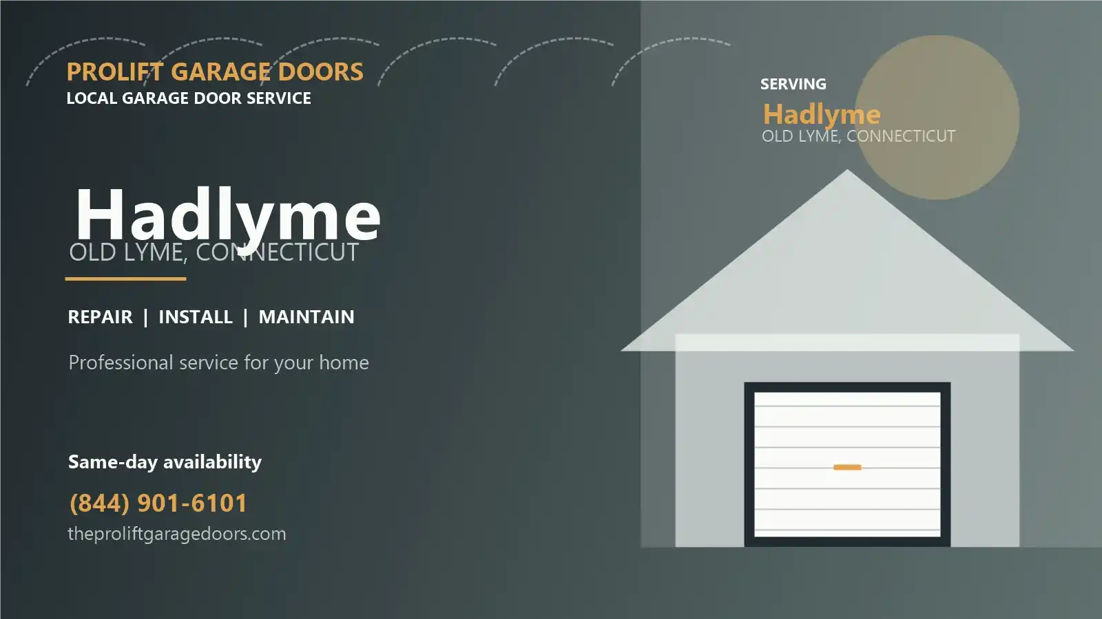 Hadlyme garage door repair in Old Lyme by ProLift Garage Doors