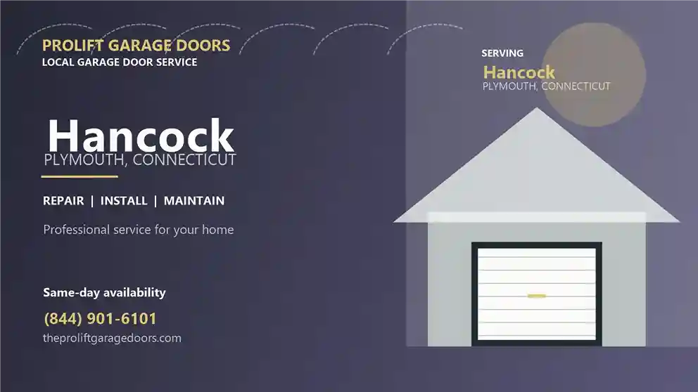 Hancock garage door repair in Plymouth by ProLift Garage Doors