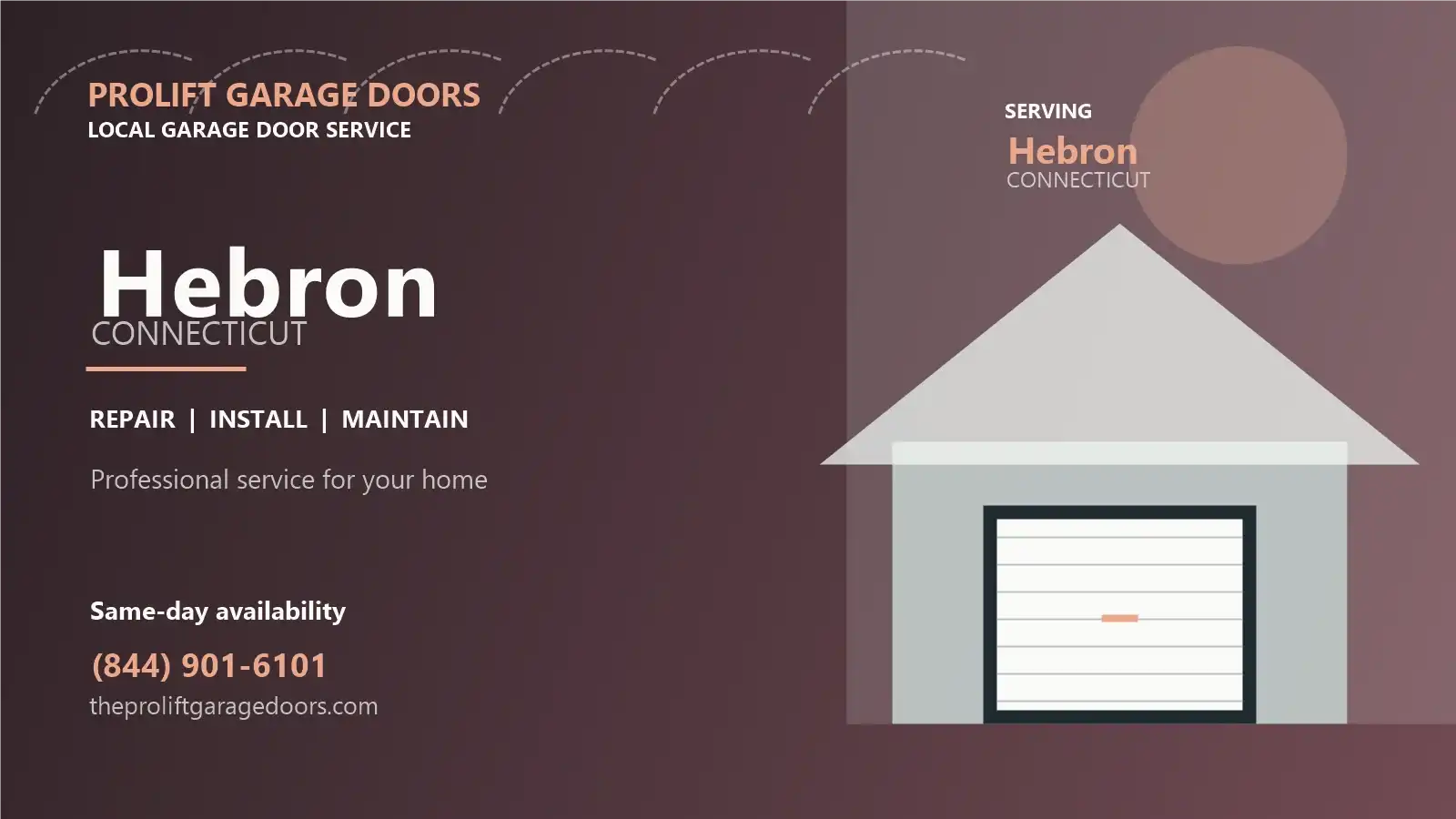 Hebron garage door repair by ProLift Garage Doors