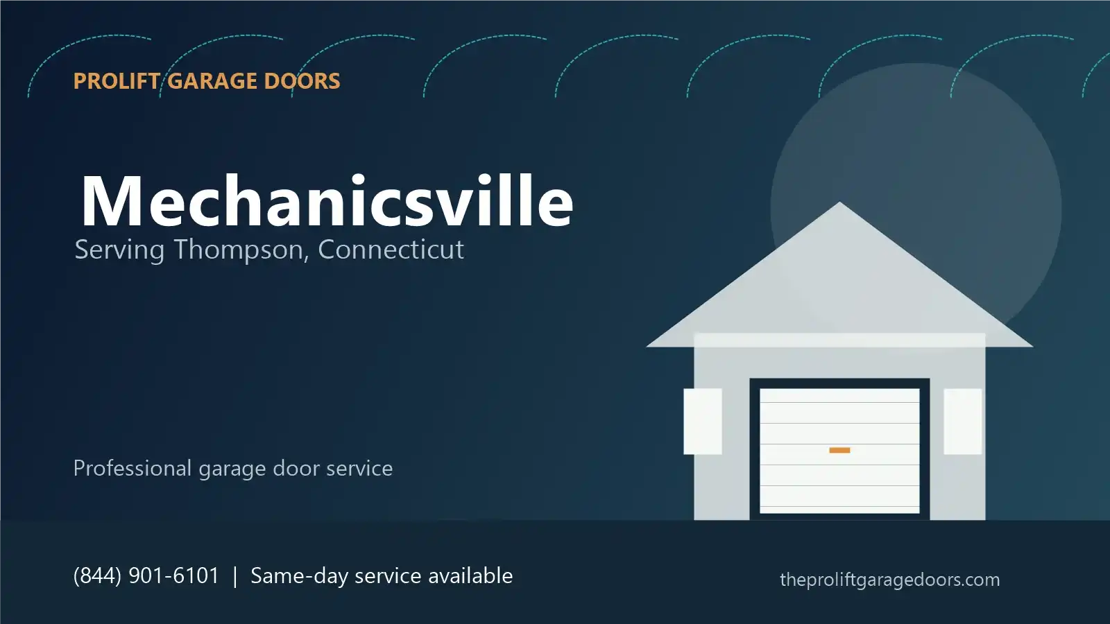 Mechanicsville garage door repair in Granby by ProLift Garage Doors