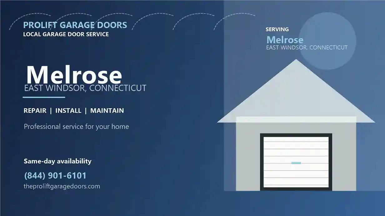 Melrose garage door repair in East Windsor by ProLift Garage Doors