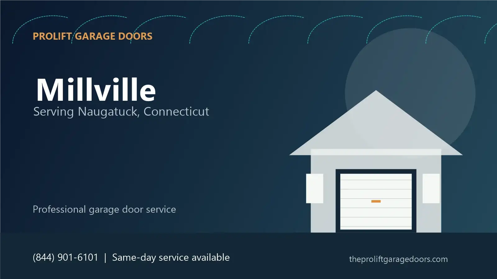 Millville garage door repair in Naugatuck by ProLift Garage Doors