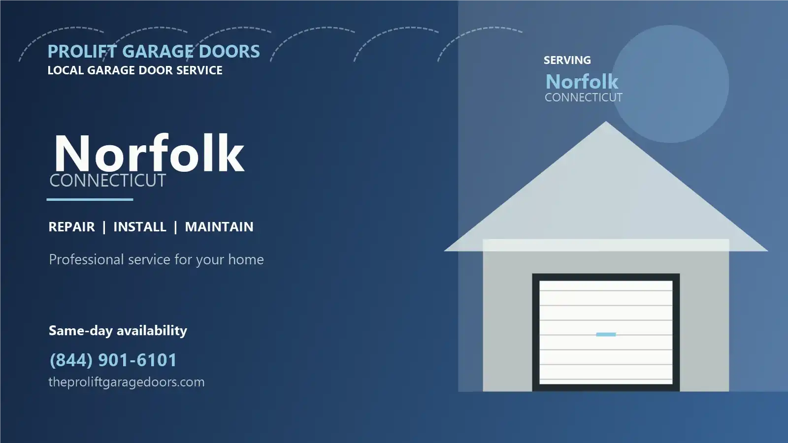 Norfolk garage door repair by ProLift Garage Doors