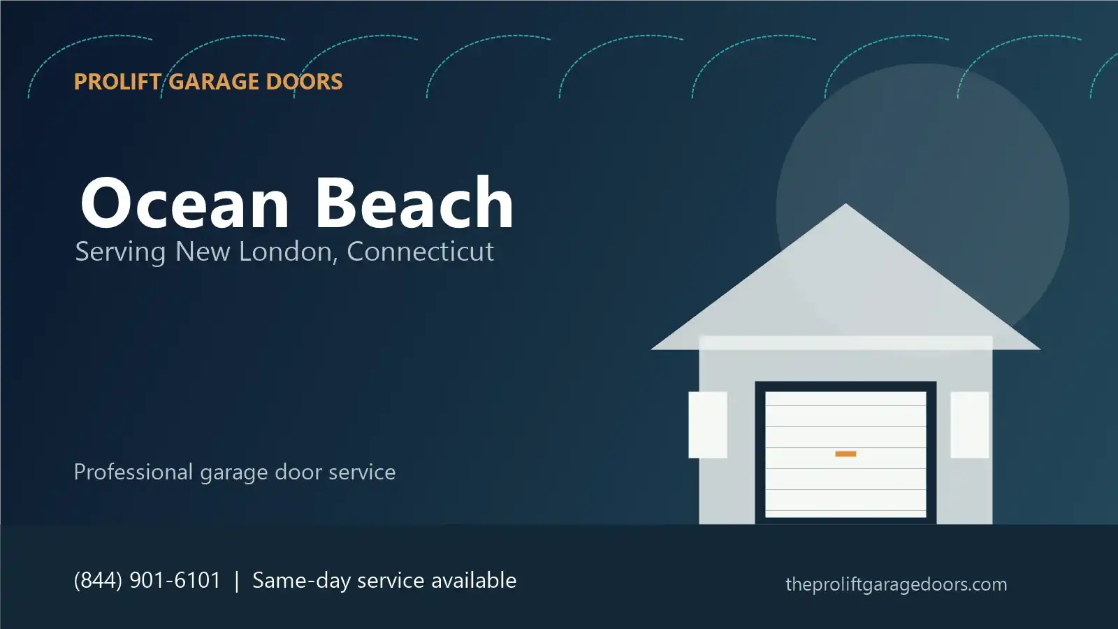 Ocean Beach garage door repair in New London by ProLift Garage Doors