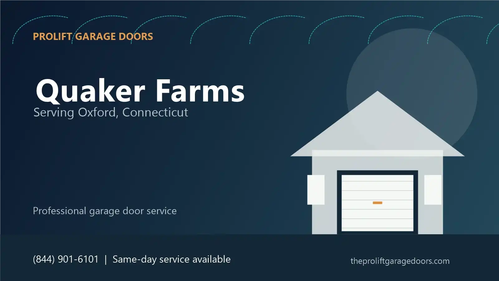 Quaker Farms garage door repair in Oxford by ProLift Garage Doors