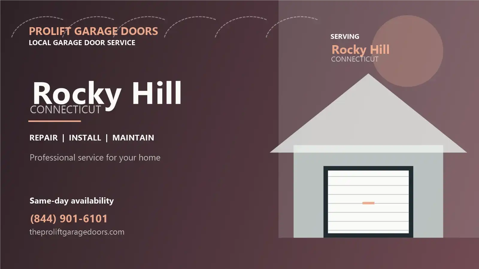 Rocky Hill garage door repair by ProLift Garage Doors