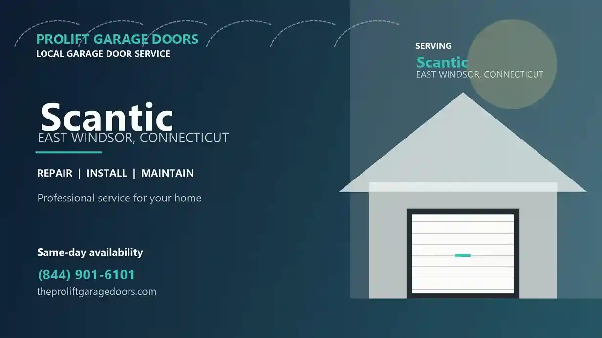 Scantic garage door repair in East Windsor by ProLift Garage Doors