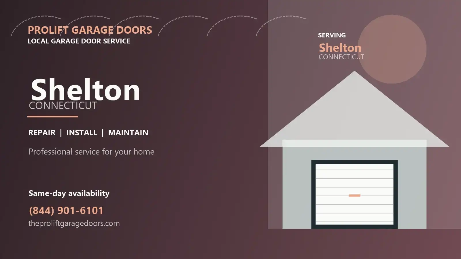 Shelton garage door repair by ProLift Garage Doors