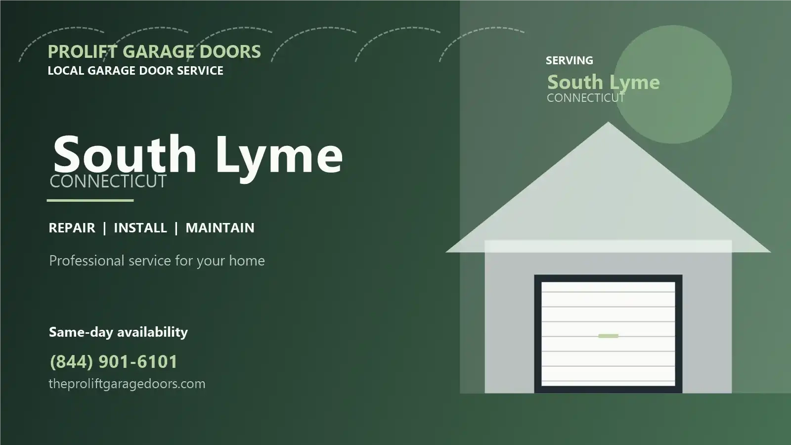 South Lyme garage door repair by ProLift Garage Doors