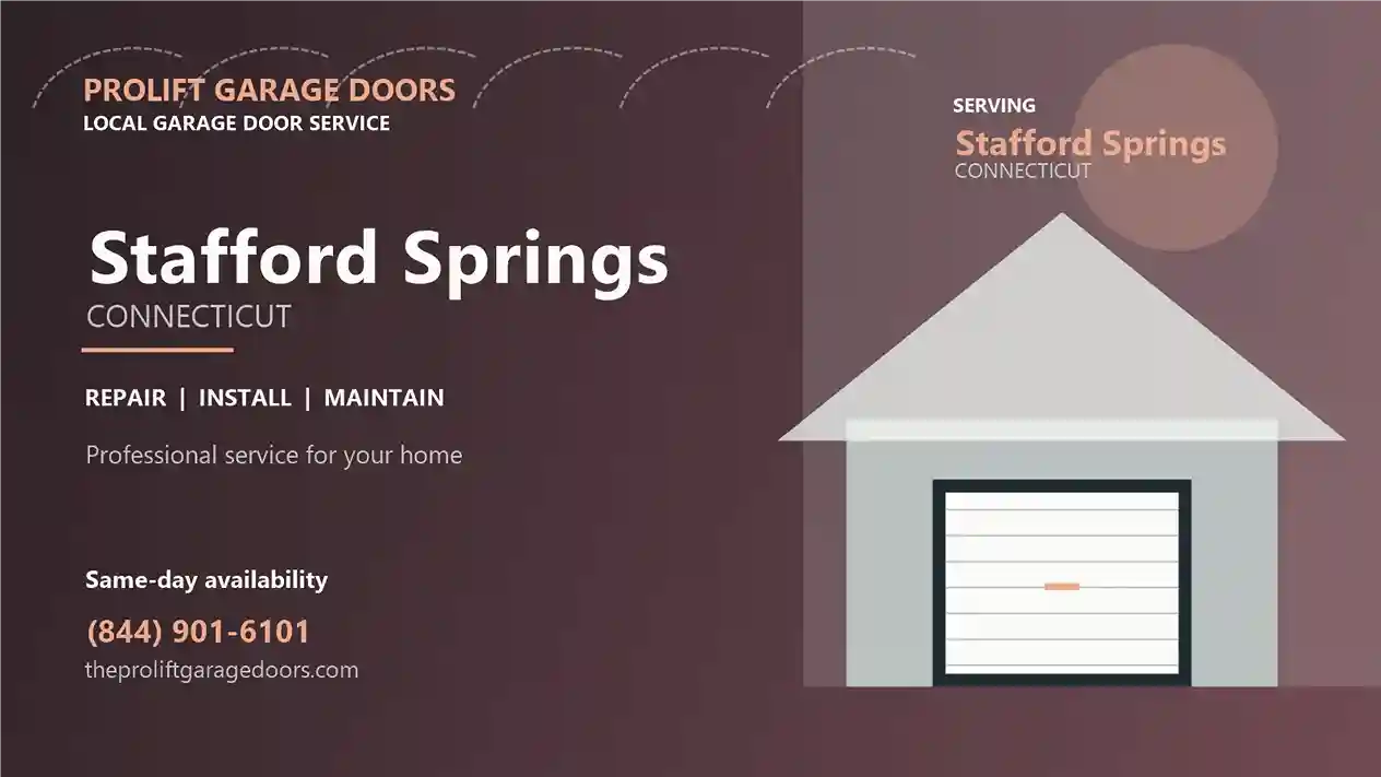 Stafford Springs garage door repair by ProLift Garage Doors