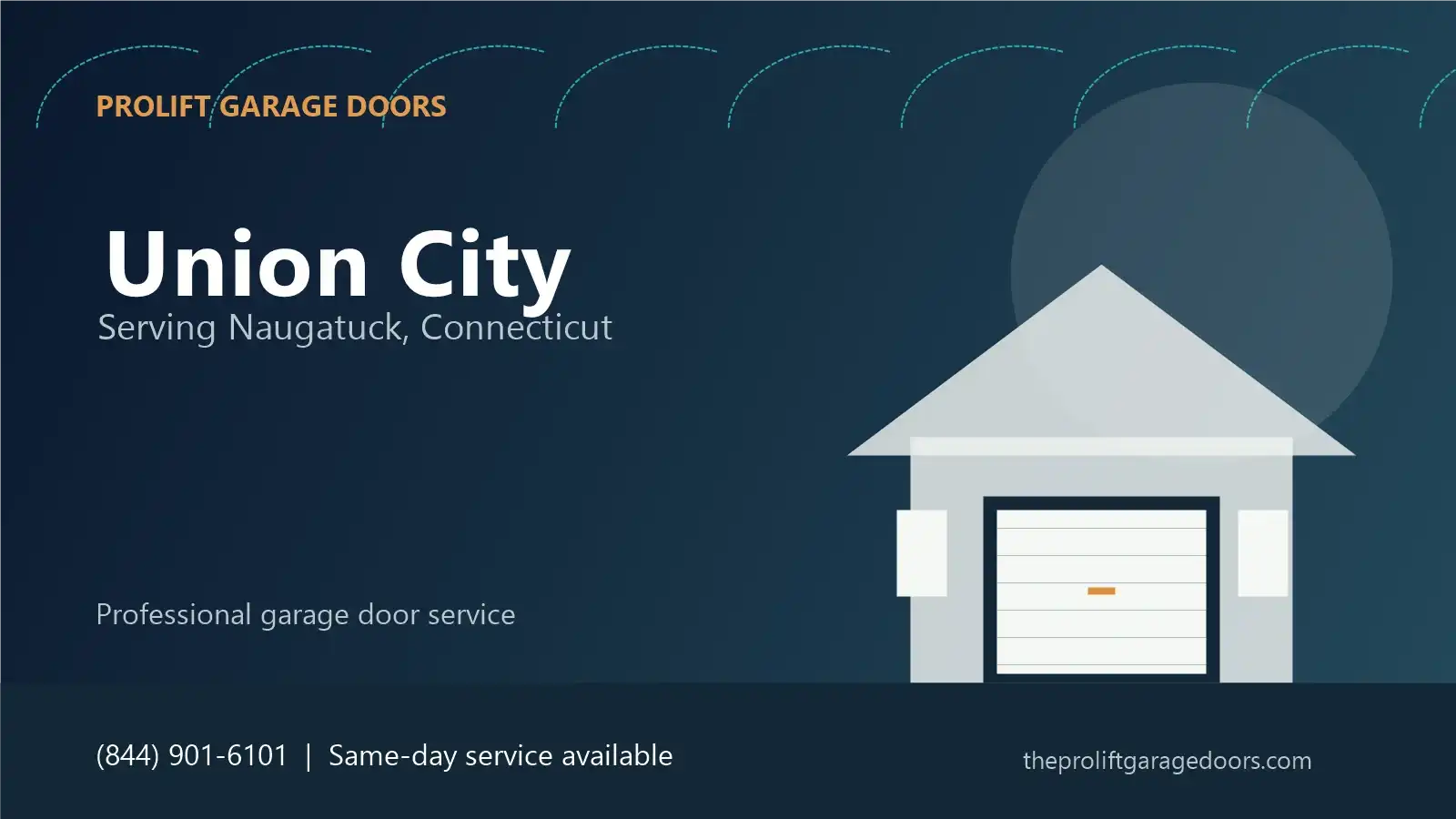 Union City garage door repair in Naugatuck by ProLift Garage Doors