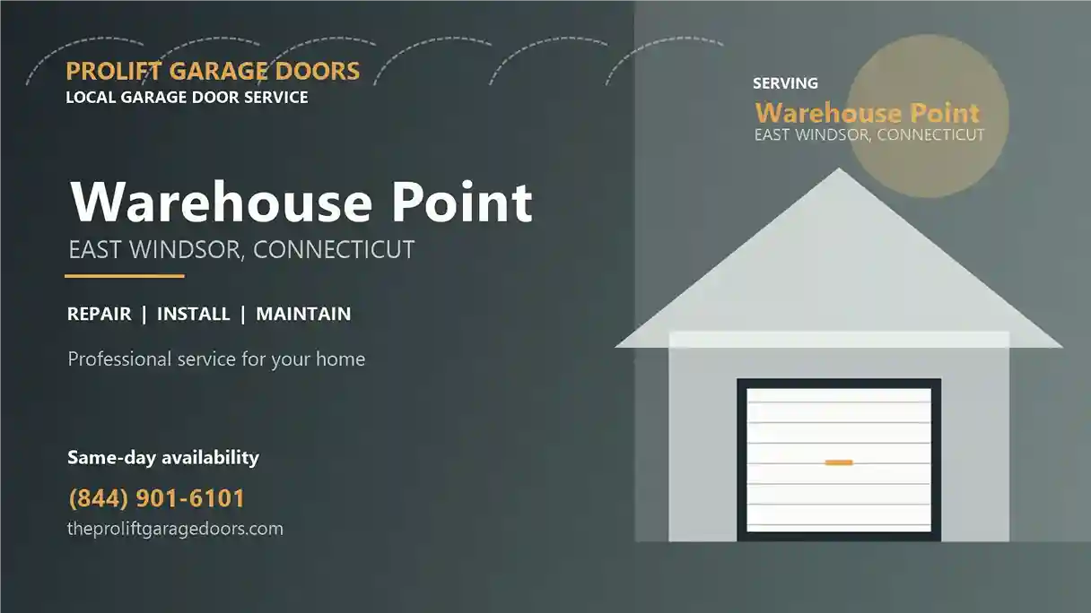 Warehouse Point garage door repair in East Windsor by ProLift Garage Doors