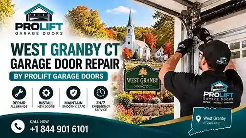 West Granby CT garage door repair by ProLift Garage Doors