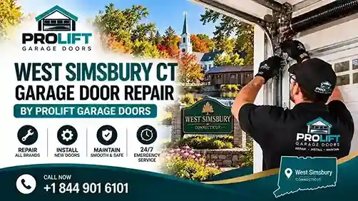 West Simsbury CT garage door repair by ProLift Garage Doors