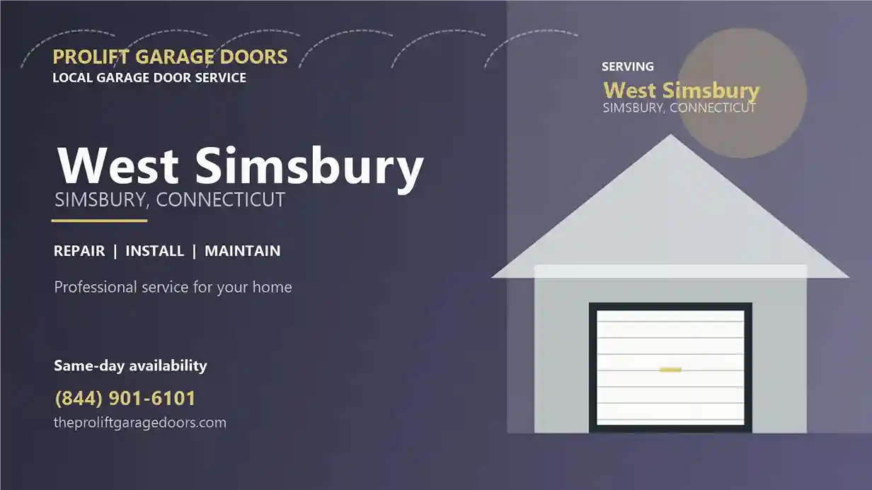 West Simsbury garage door repair in Simsbury by ProLift Garage Doors