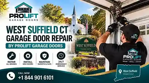 West Suffield CT garage door repair by ProLift Garage Doors