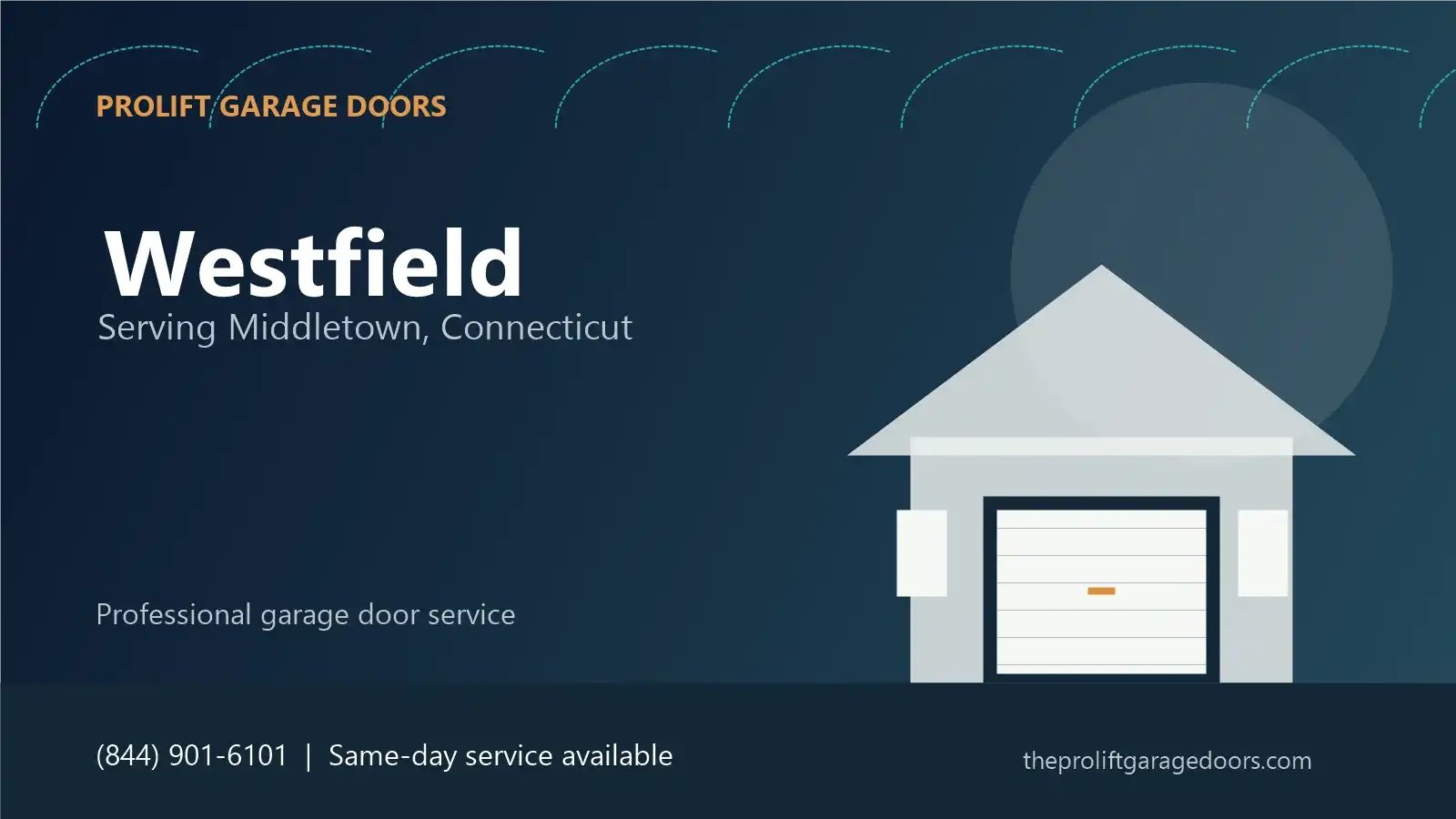 Westfield garage door repair in Middletown by ProLift Garage Doors